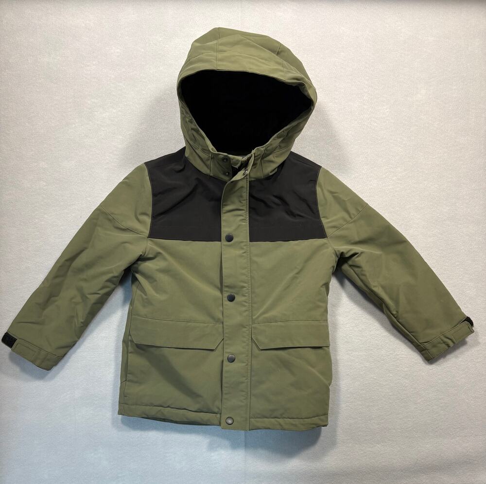 Zara Kids Olive & Black Colorblock Jacket – Size 7
